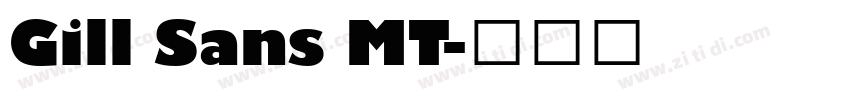 Gill Sans MT字体转换